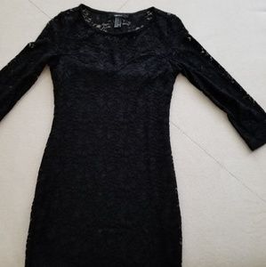 Black lace dress